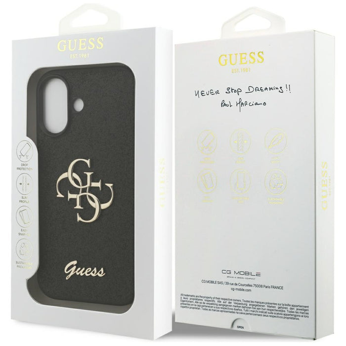 Guess 4G Strap 4G Classic Logo Case for iPhone 17 - Black