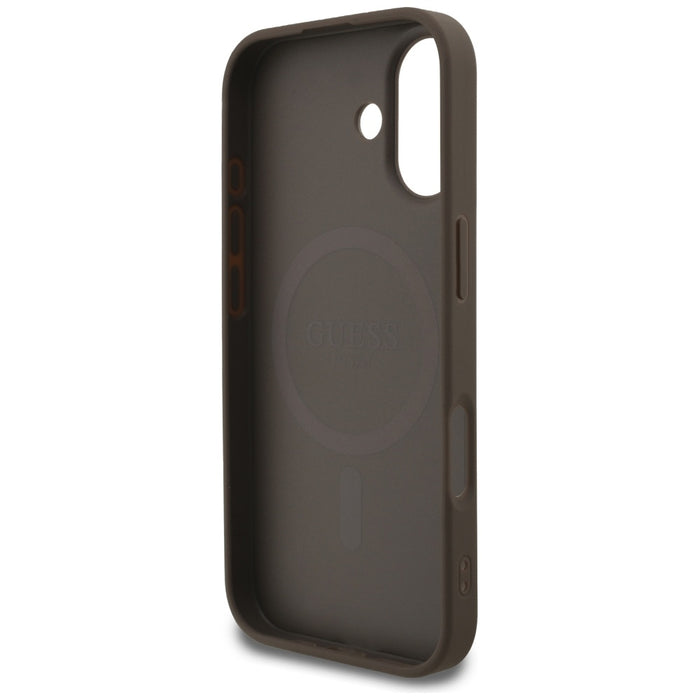 Guess 4G Strap Triangle Logo MagSafe case for iPhone 17 - brown