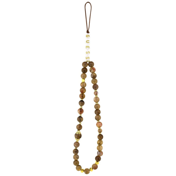 Guess 4G Strap Triangle Logo MagSafe Case for iPhone 17 Pro Max - Brown