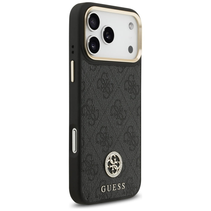 Guess 4G Strass Logo MagSafe Case for iPhone 17 Pro Max - Black