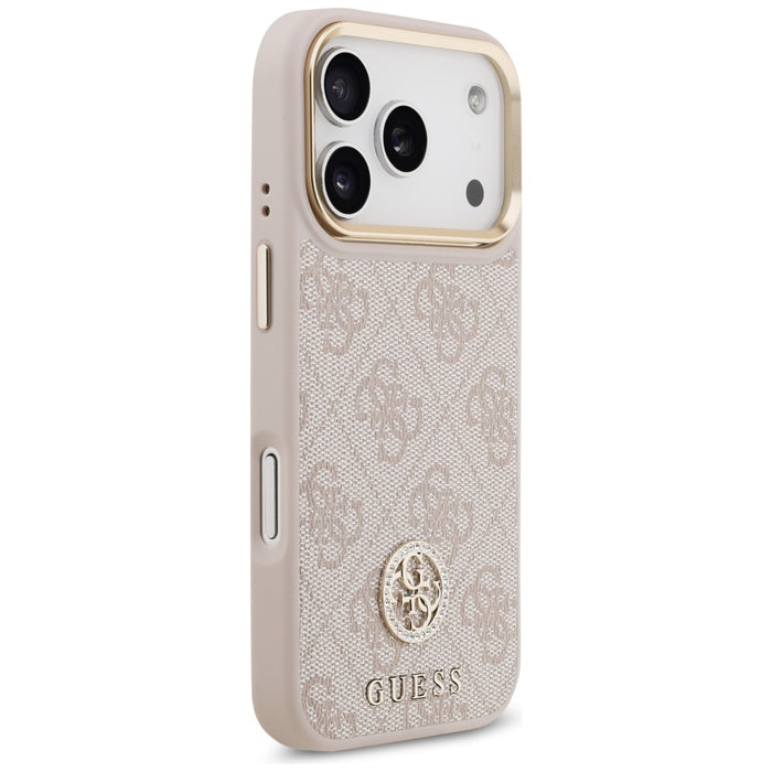 Guess 4G Strass Logo MagSafe Case for iPhone 17 Pro - Pink