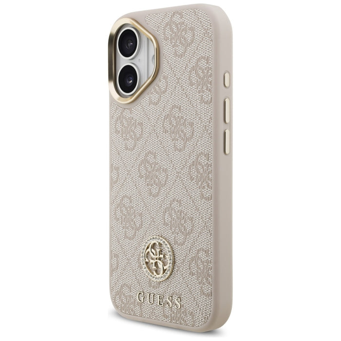 Guess 4G Strass Logo MagSafe Case for iPhone 17 - Pink