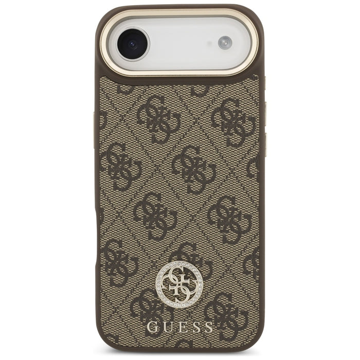 Guess 4G Strass Logo MagSafe Case for iPhone Air - Brown