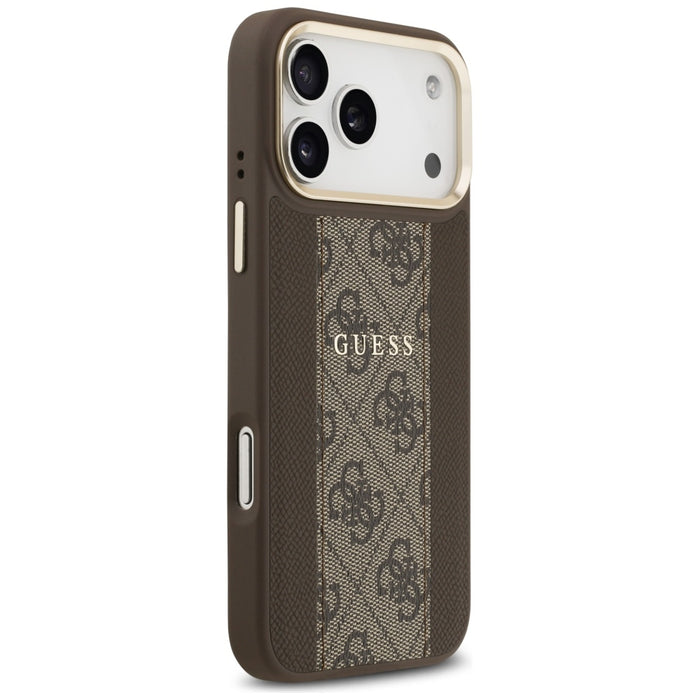Guess 4G Stripe MagSafe case for iPhone 17 Pro Max - brown