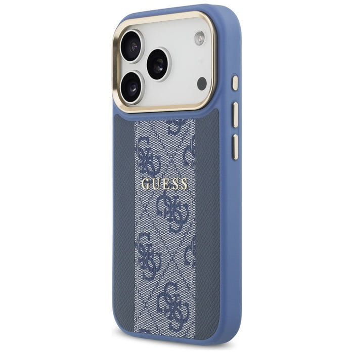 Guess 4G Stripe MagSafe Case for iPhone 17 Pro - Blue