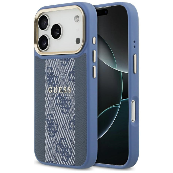 Guess 4G Stripe MagSafe Case for iPhone 17 Pro - Blue
