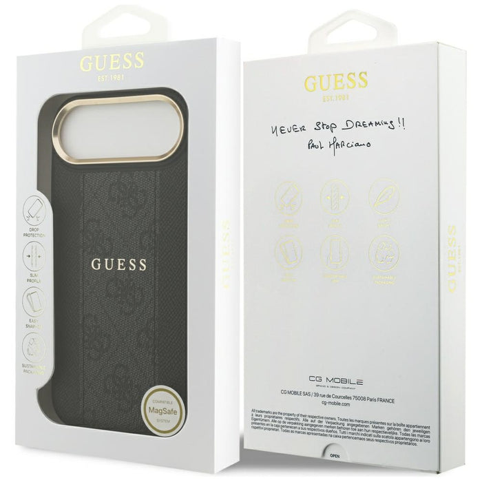 Guess 4G Stripe MagSafe case for iPhone Air - black