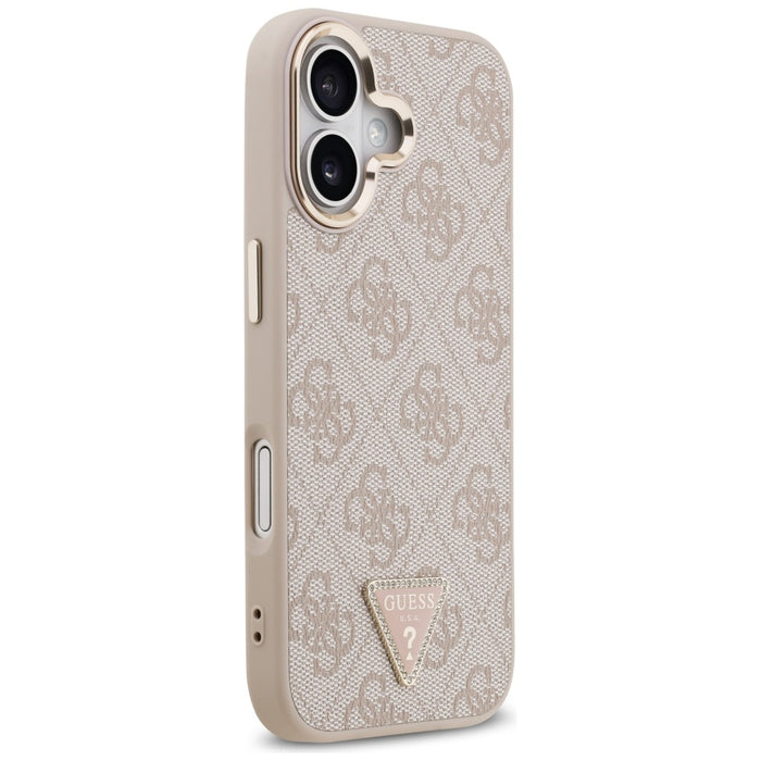 Guess 4G Triangle Logo MagSafe Case for iPhone 17 - Rose Gold