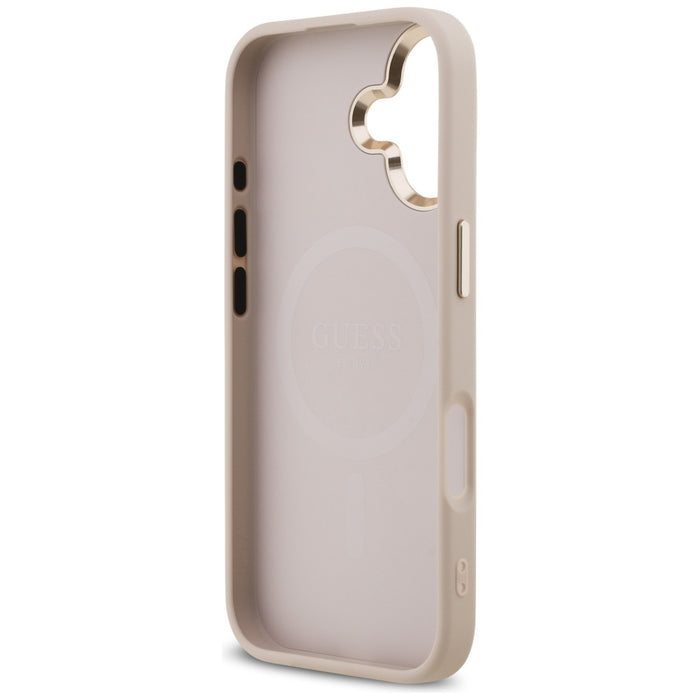 Guess 4G Triangle Logo MagSafe Case for iPhone 17 - Rose Gold