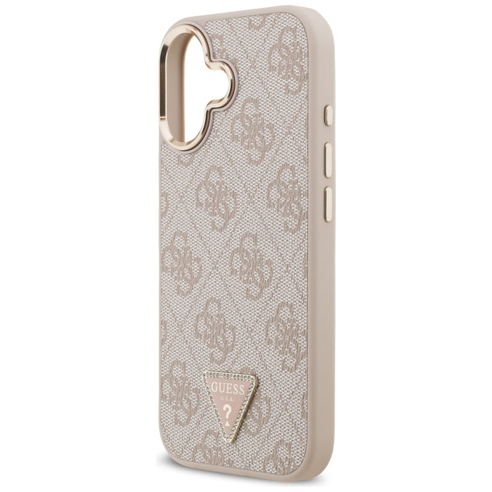 Guess 4G Triangle Logo MagSafe Case for iPhone 17 - Rose Gold