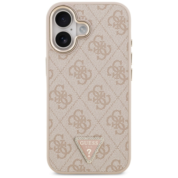Guess 4G Triangle Logo MagSafe Case for iPhone 17 - Rose Gold