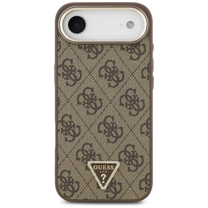 Guess 4G Triangle Logo MagSafe Case for iPhone Air Brown - Gold