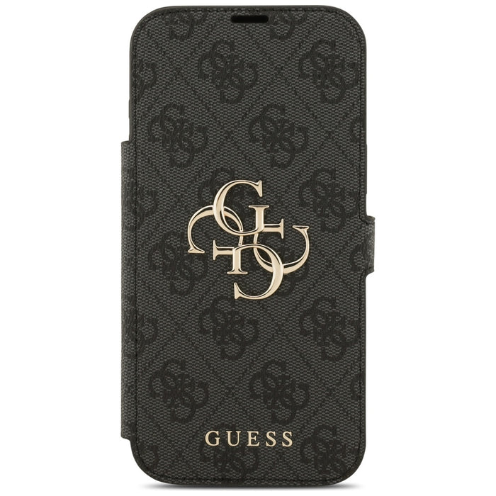 Guess Book 4G Metal Logo Case for iPhone 17 Pro Max - Black