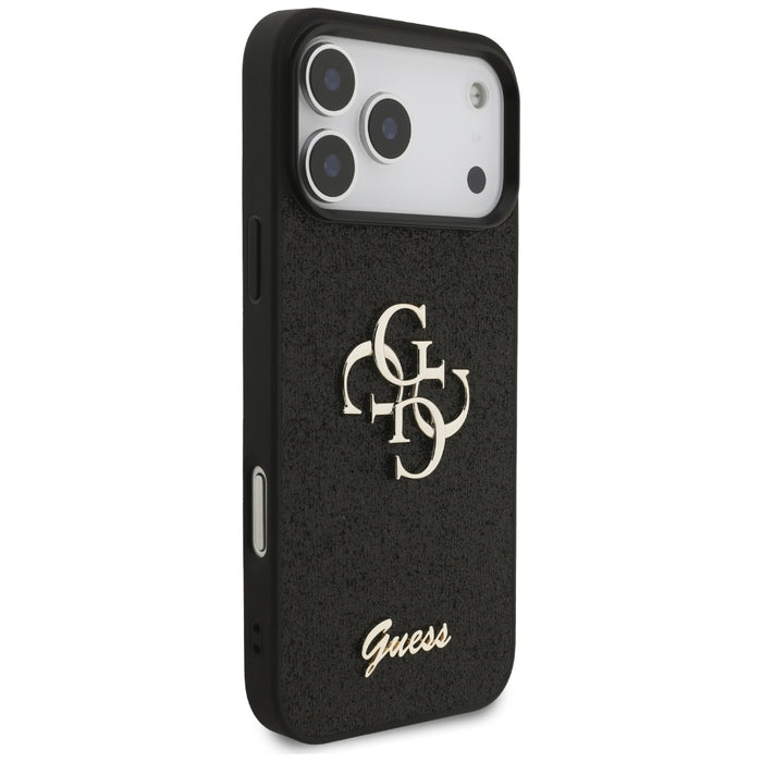 Guess Fixed Glitter Big 4G case for iPhone 17 Pro Max - black