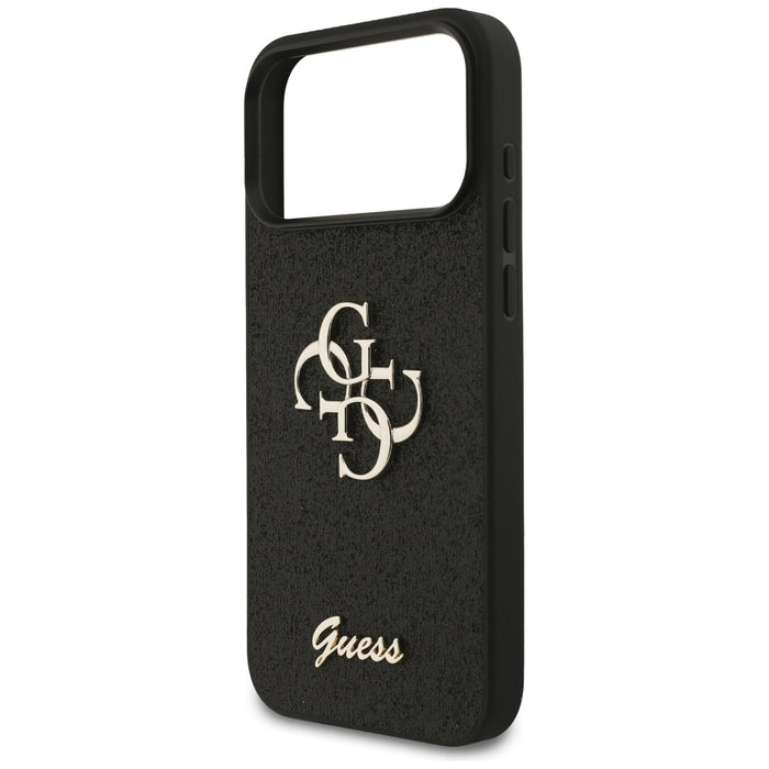 Guess Fixed Glitter Big 4G case for iPhone 17 Pro Max - black