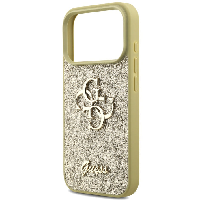 Guess Fixed Glitter Big 4G case for iPhone 17 Pro - gold