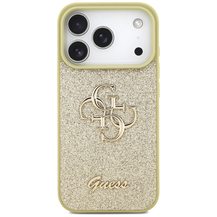 Guess Fixed Glitter Big 4G case for iPhone 17 Pro - gold