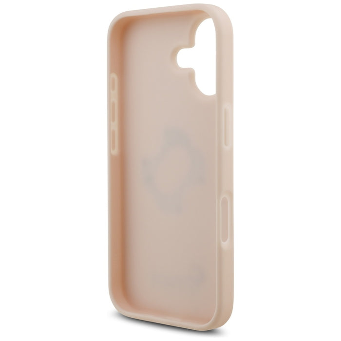 Guess Grained Big 4G &amp; Classic Logo iPhone 17 Case - Pink