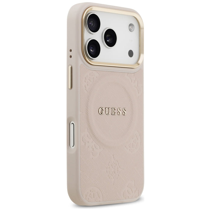 Guess Peony Hot Stamp MagSafe Case for iPhone 17 Pro - Pink