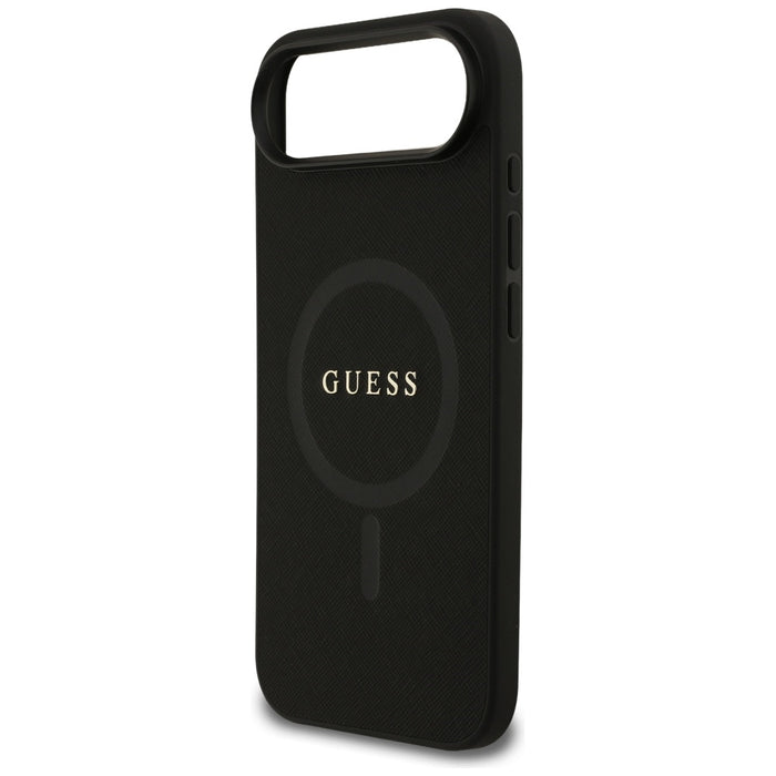 Guess Saffiano Classic Logo MagSafe case for iPhone Air - black