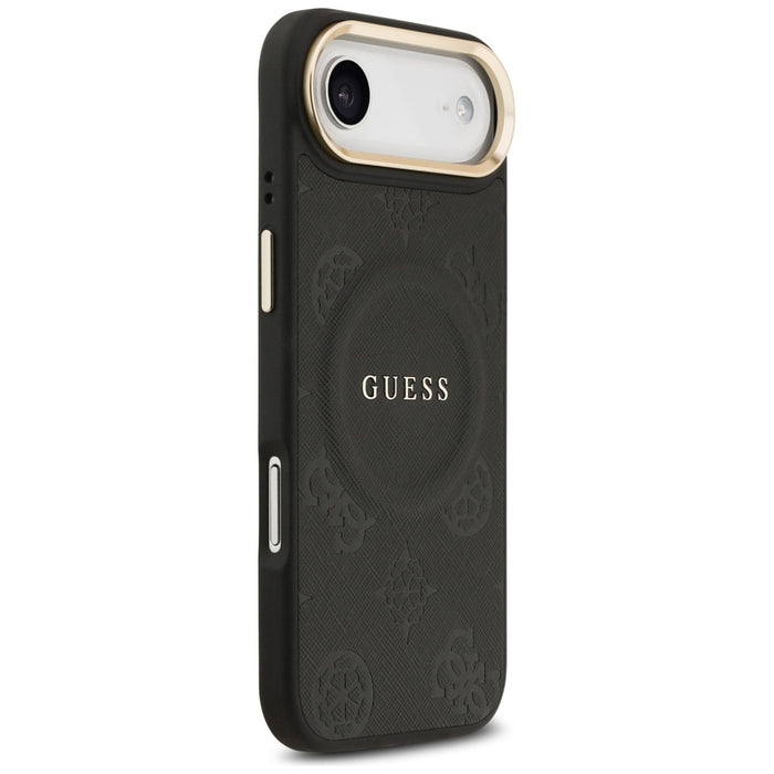 Guess Peony Hot Stamp MagSafe Case for iPhone Air - Black