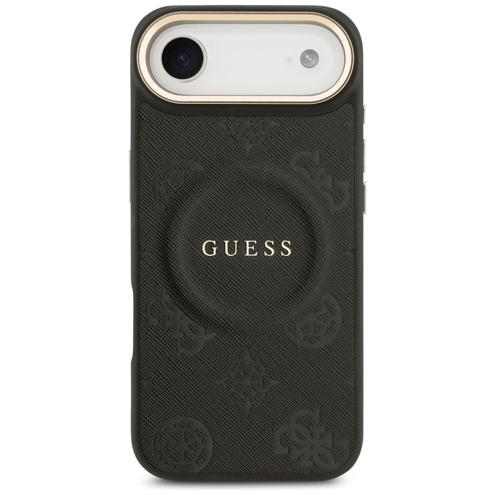 Guess Peony Hot Stamp MagSafe Case for iPhone Air - Black