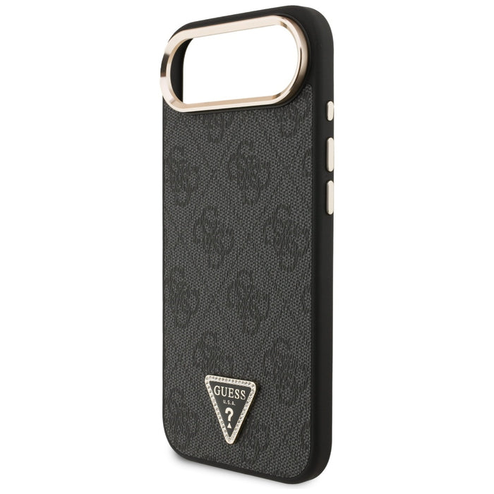 Guess 4G Triangle Logo MagSafe case for iPhone Air - black and gold