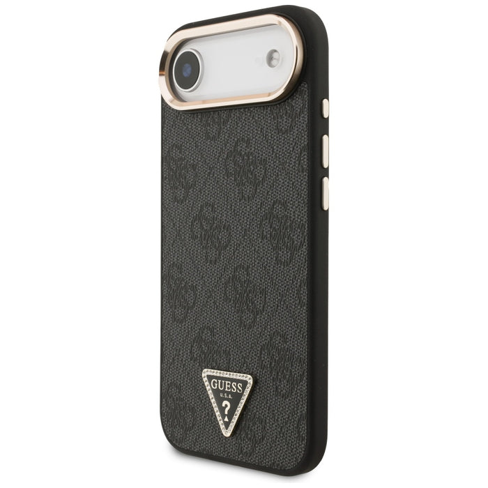 Guess 4G Triangle Logo MagSafe case for iPhone Air - black and gold