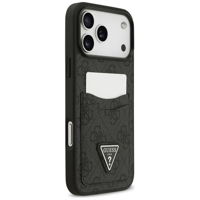 Guess 4G nauble Card Triangle case for iPhone 17 Pro Max - black