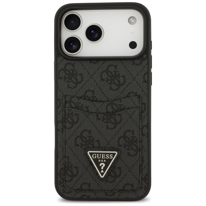 Guess 4G nauble Card Triangle case for iPhone 17 Pro Max - black