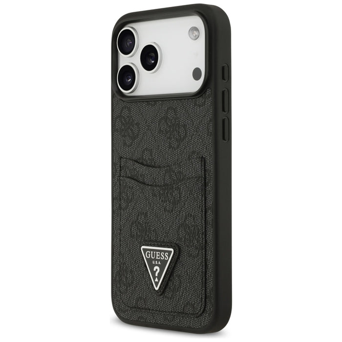 Guess 4G nauble Card Triangle case for iPhone 17 Pro Max - black