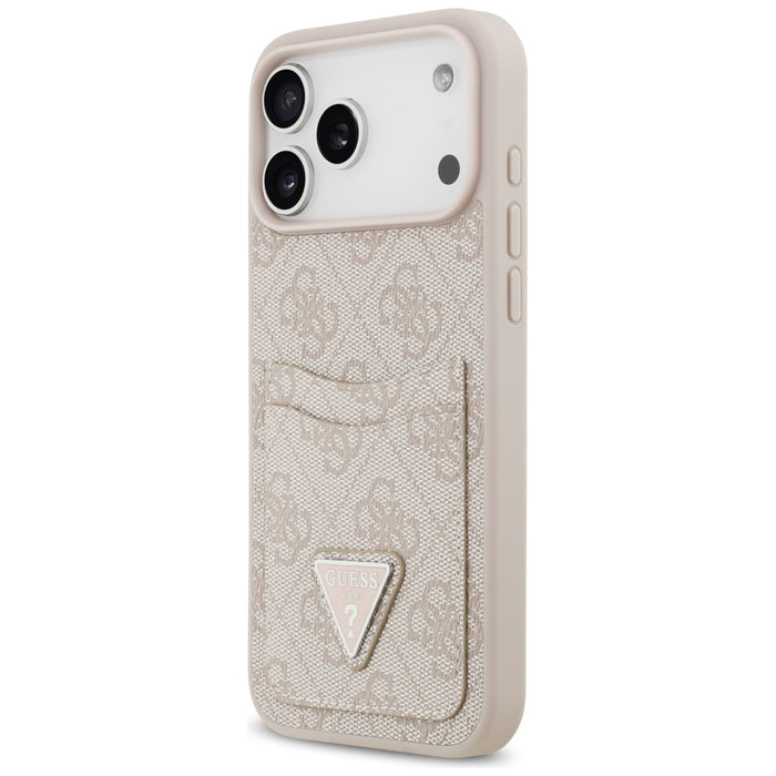 Guess 4G Nauble Card Triangle Case for iPhone 17 Pro Max - Pink