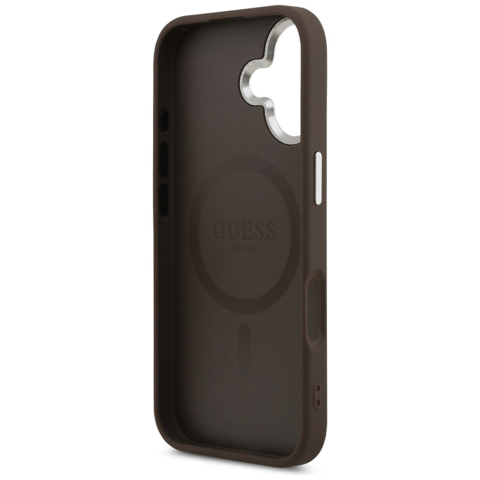 Guess Classic Logo MagSafe Case for iPhone 17 - Brown
