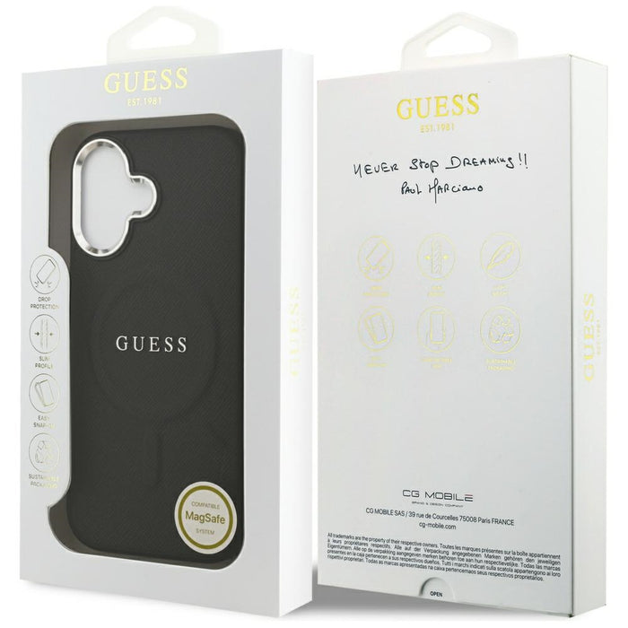 Guess Classic Logo MagSafe Case for iPhone 17 - Black