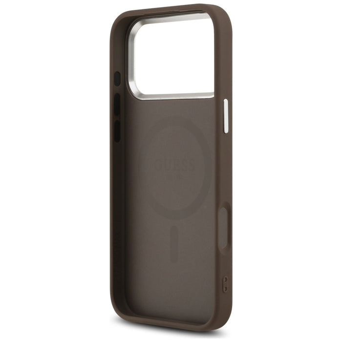 Guess Classic Logo MagSafe Case for iPhone 17 Pro - Brown