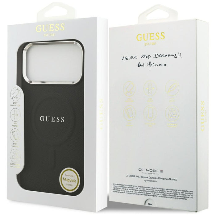 Guess Classic Logo MagSafe Case for iPhone 17 Pro Max - Black