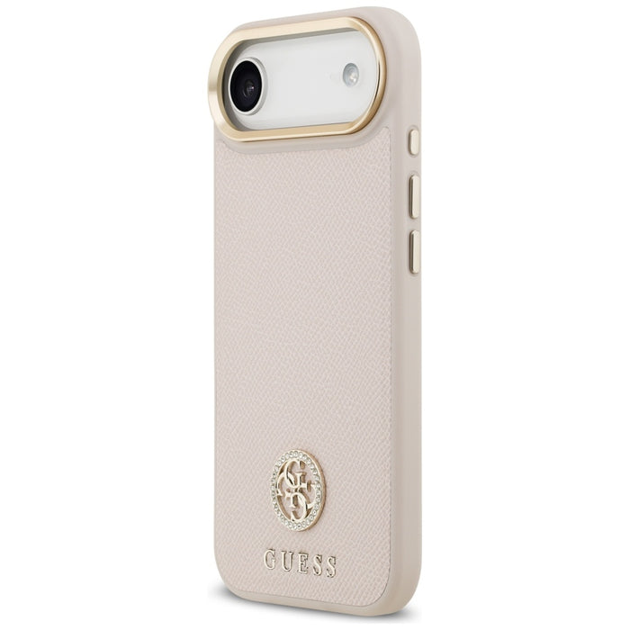 Guess Grained Strass Logo MagSafe iPhone Air Case - Pink