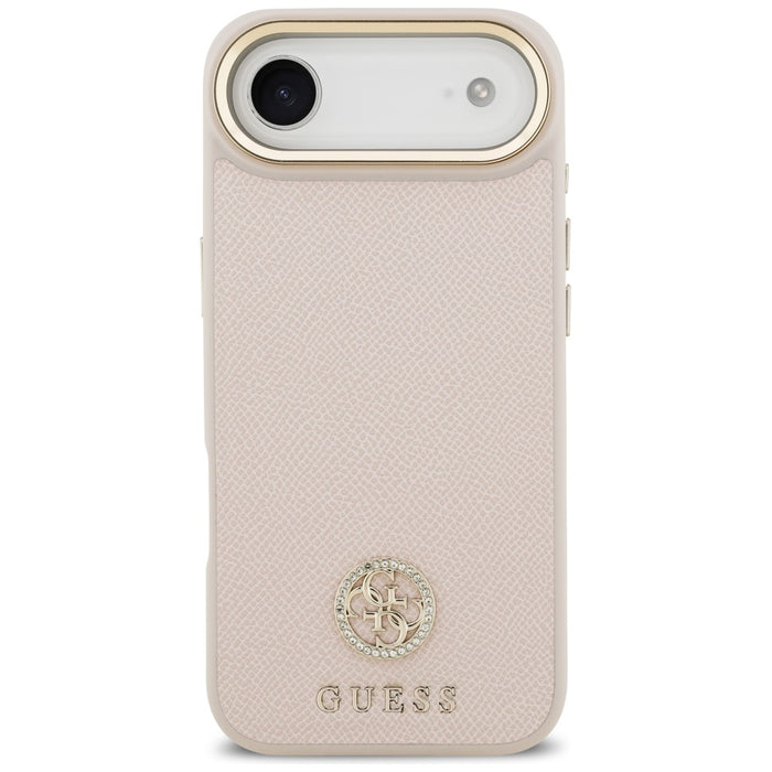 Guess Grained Strass Logo MagSafe iPhone Air Case - Pink