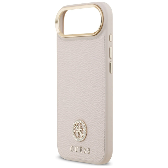 Guess Grained Strass Logo MagSafe iPhone Air Case - Pink