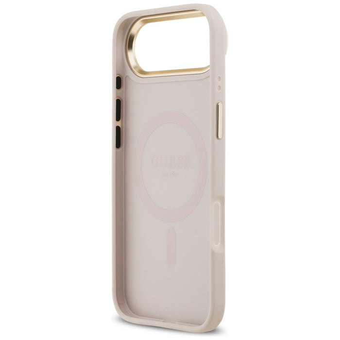 Guess Grained Strass Logo MagSafe iPhone Air Case - Pink