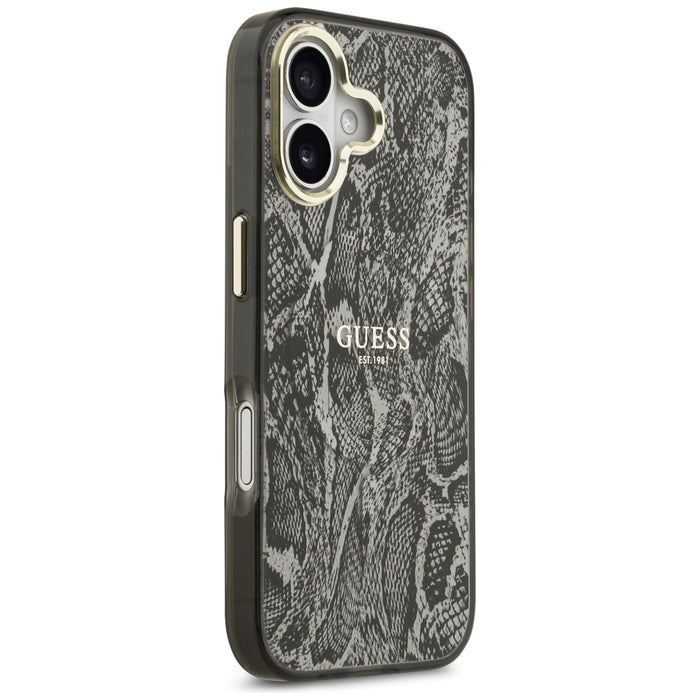 Guess Python Pattern MagSafe Case for iPhone 17 - Black