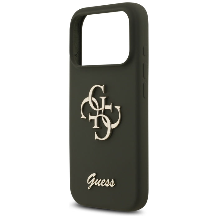 Guess Silicone Big 4G Script Case for iPhone 17 Pro - Green
