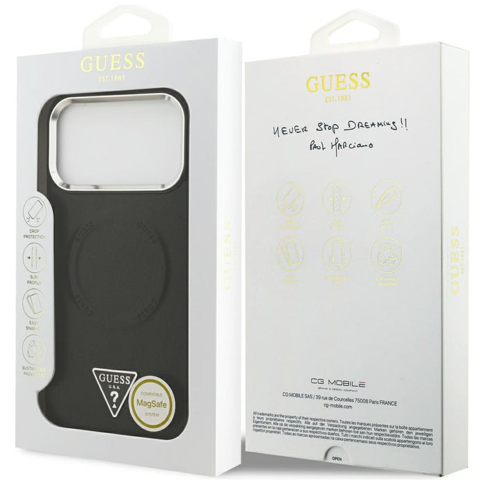 Guess Triangle Logo MagSafe case for iPhone 17 Pro - black