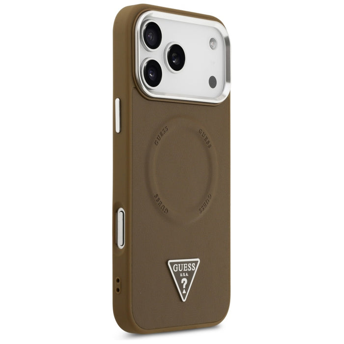 Guess Triangle Logo MagSafe case for iPhone 17 Pro Max - brown