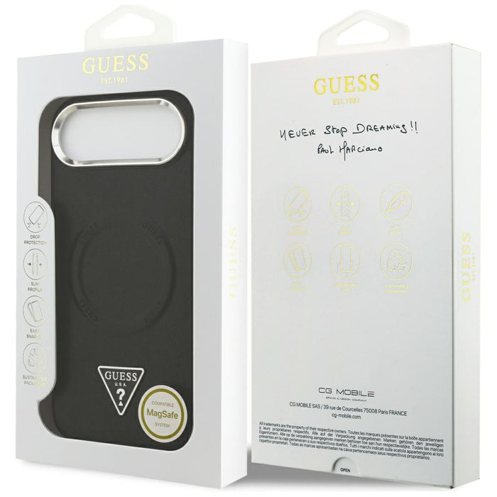 Guess Triangle Logo MagSafe Case for iPhone Air - Black
