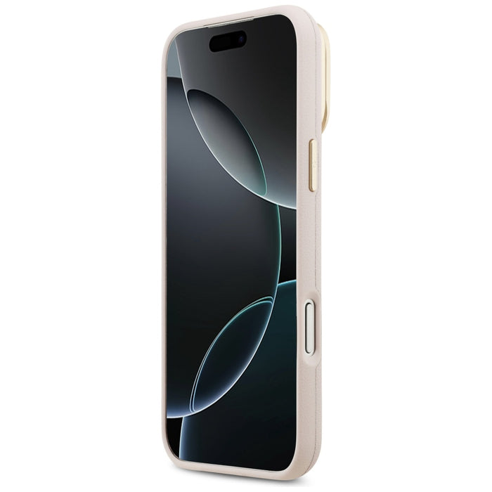 Guess Grained Big 4G &amp; Stand Camera Case for iPhone 17 Pro Max - Pink