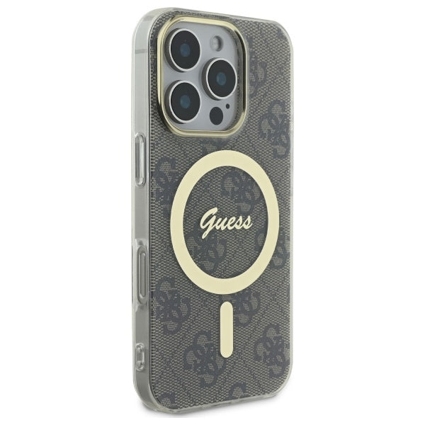 Guess IML 4G MagSafe case for iPhone 16 Pro - brown