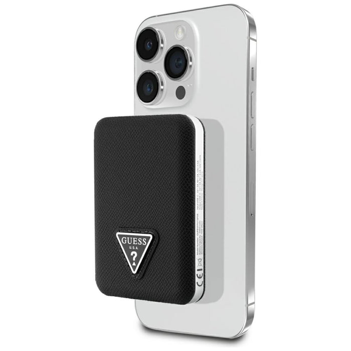 Guess Grained Triangle Powerbank with MagSafe 5000mAh 15W USB-C - black