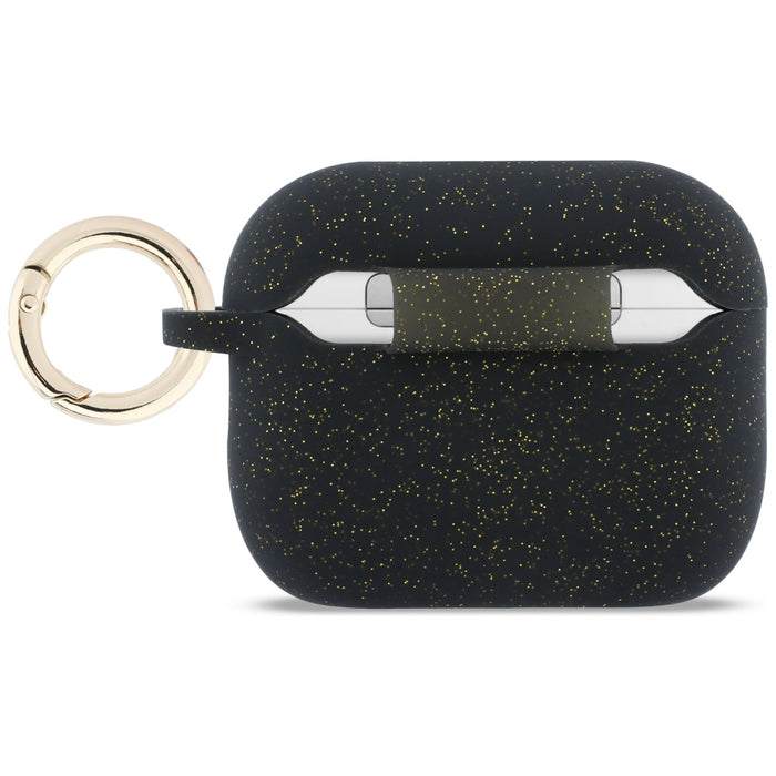 Guess Silicone Glitter Ring Case for AirPods Pro 3 - Black