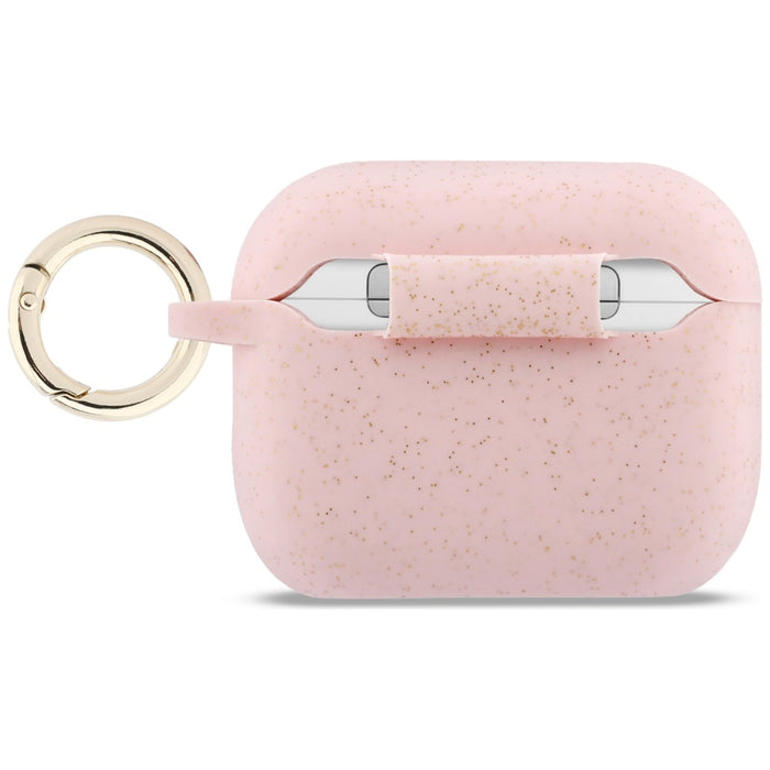 Guess Silicone Glitter Ring Case for AirPods Pro 3 - Pink